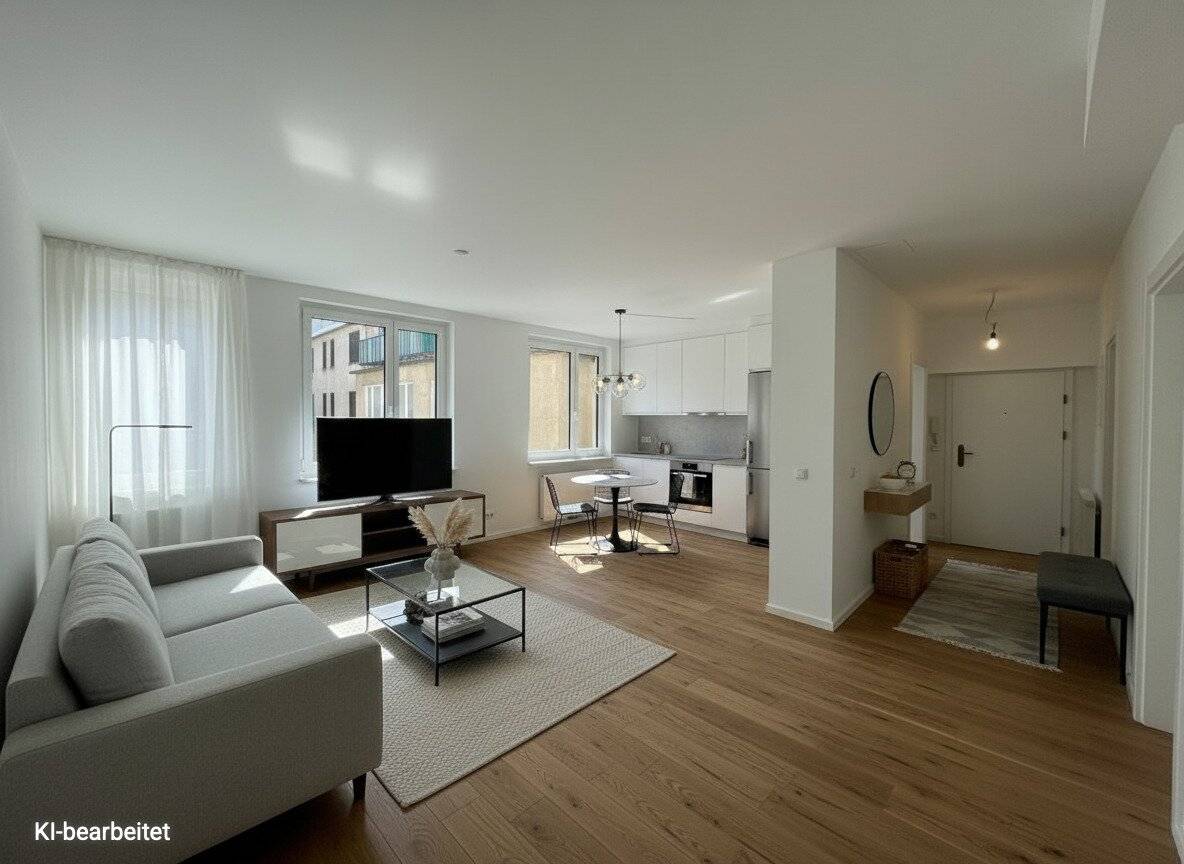 Kernsanierte Wohnung mit Wohnküche und Parkett in Innenhofruhelage