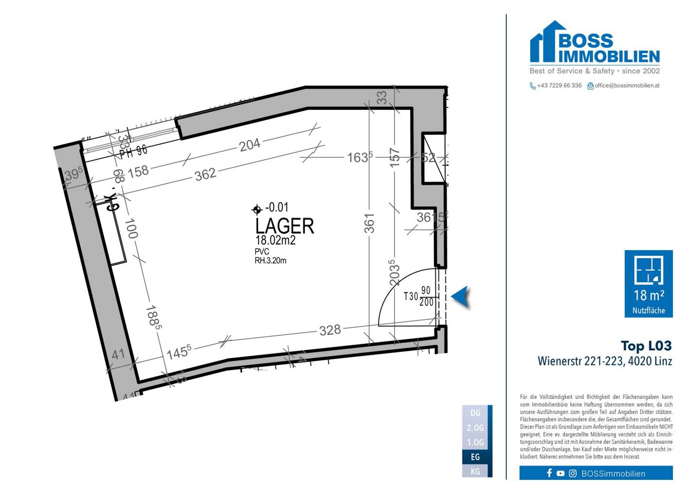 Grundriss Wienerstr 221-223, Top L03
