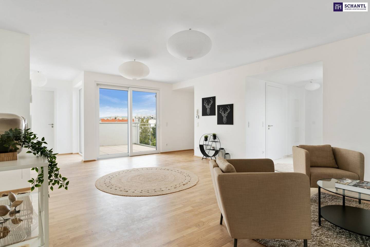 Penthouse with 60 m² roof terrace and lift