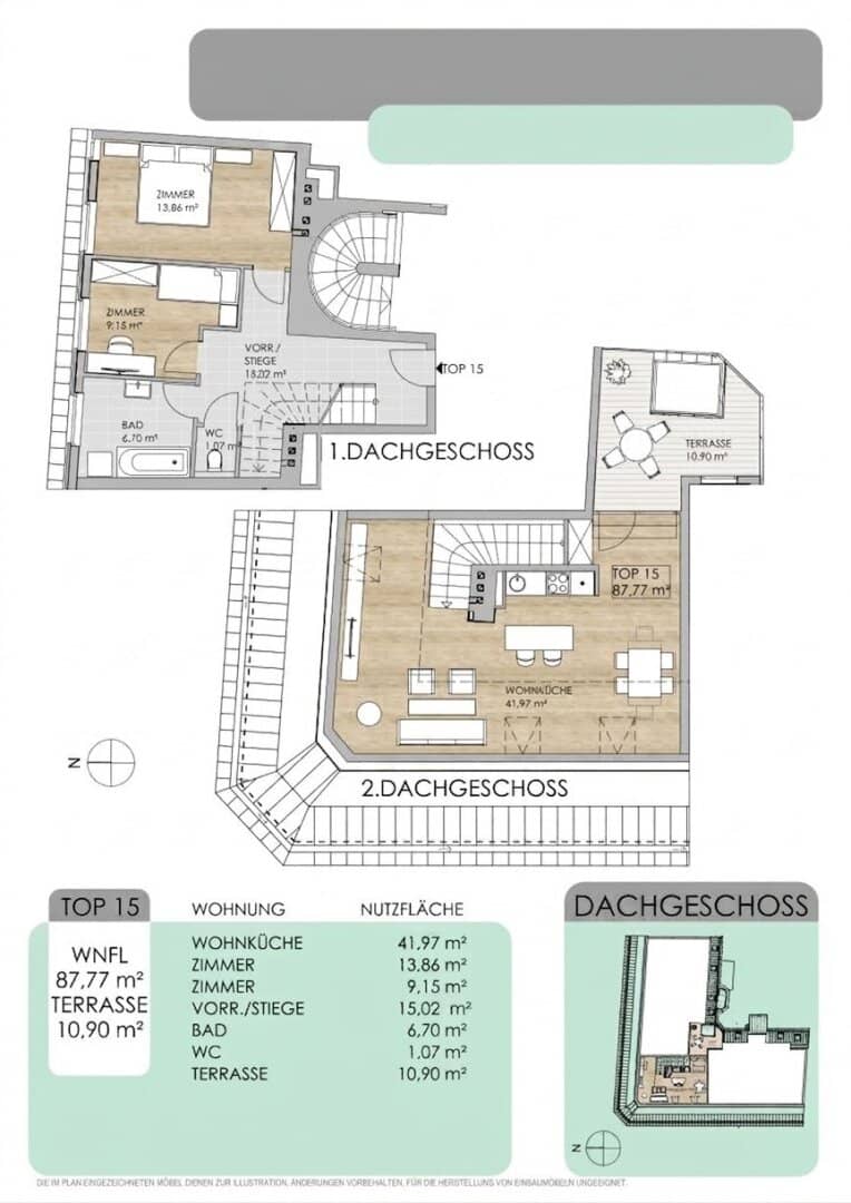 Maisonette Apt Hernals, 88m²