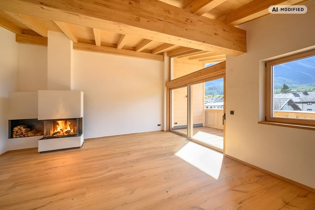 Penthouse mit Bergblick und Kaminanschluss