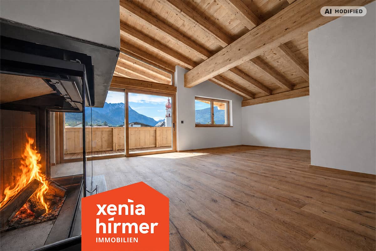Penthouse mit Bergblick und Kaminanschluss