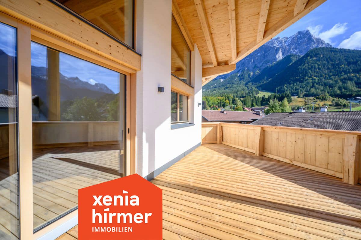Penthouse Neubau im Zentrum mit Zugspitzblick