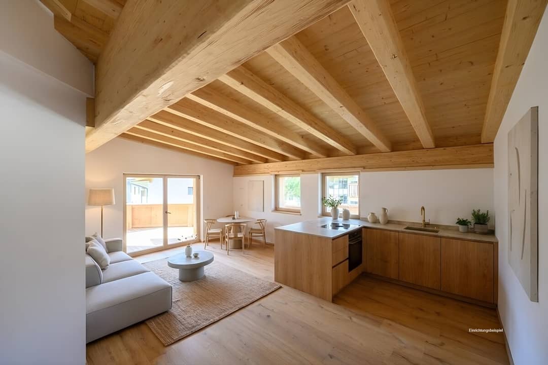 Penthouse Sichtdachstuhl Balkon Südwestlage