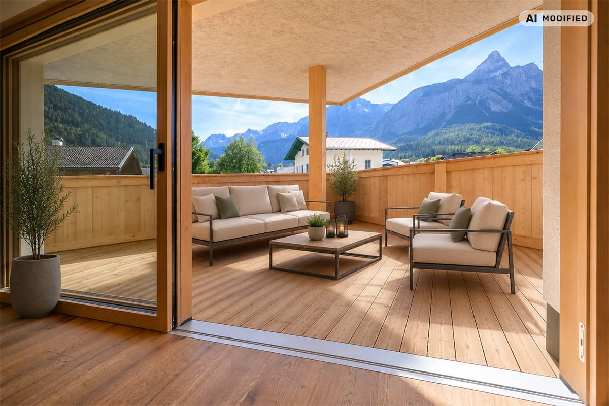 Wohnung mit Bergblick und Sonnenbalkon Erstbezug