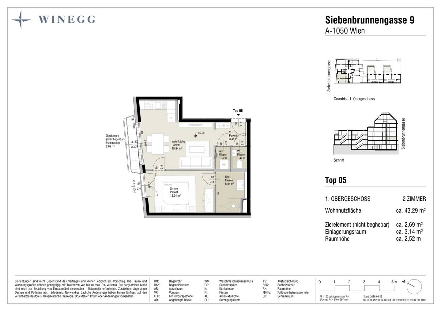 Neubau Wohnung in Margareten Erstbezug