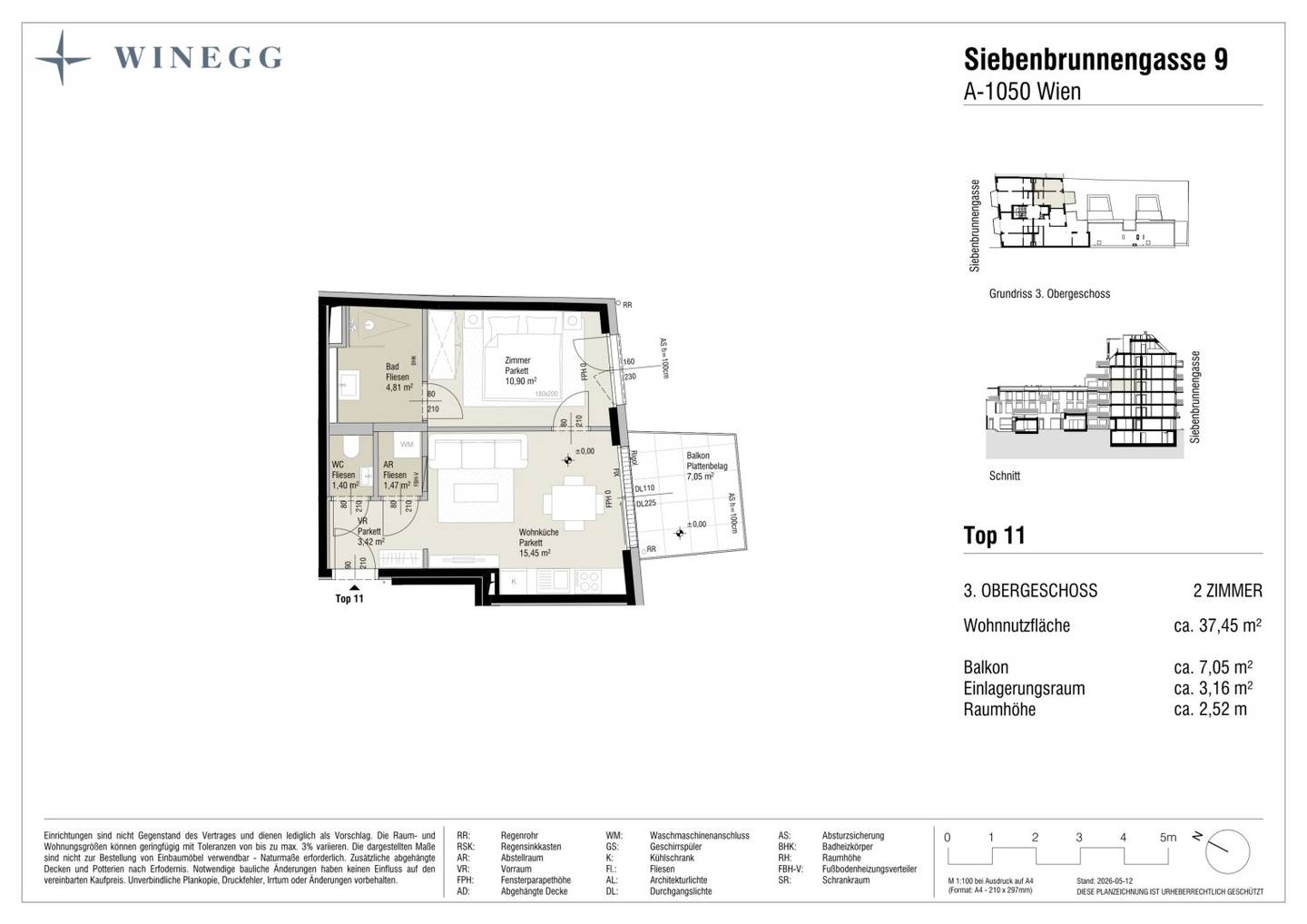 Margaret: 2-Rm Apt 37m² Vienna
