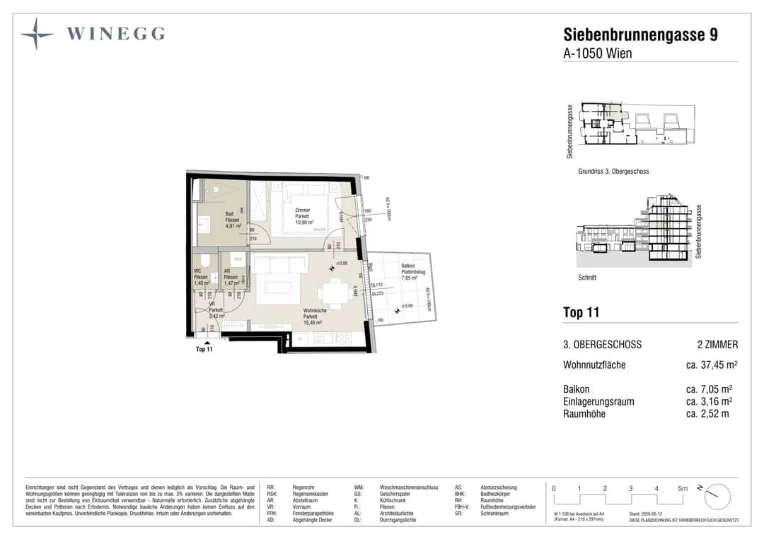 Margaret: 2-Rm Apt 37m² Vienna