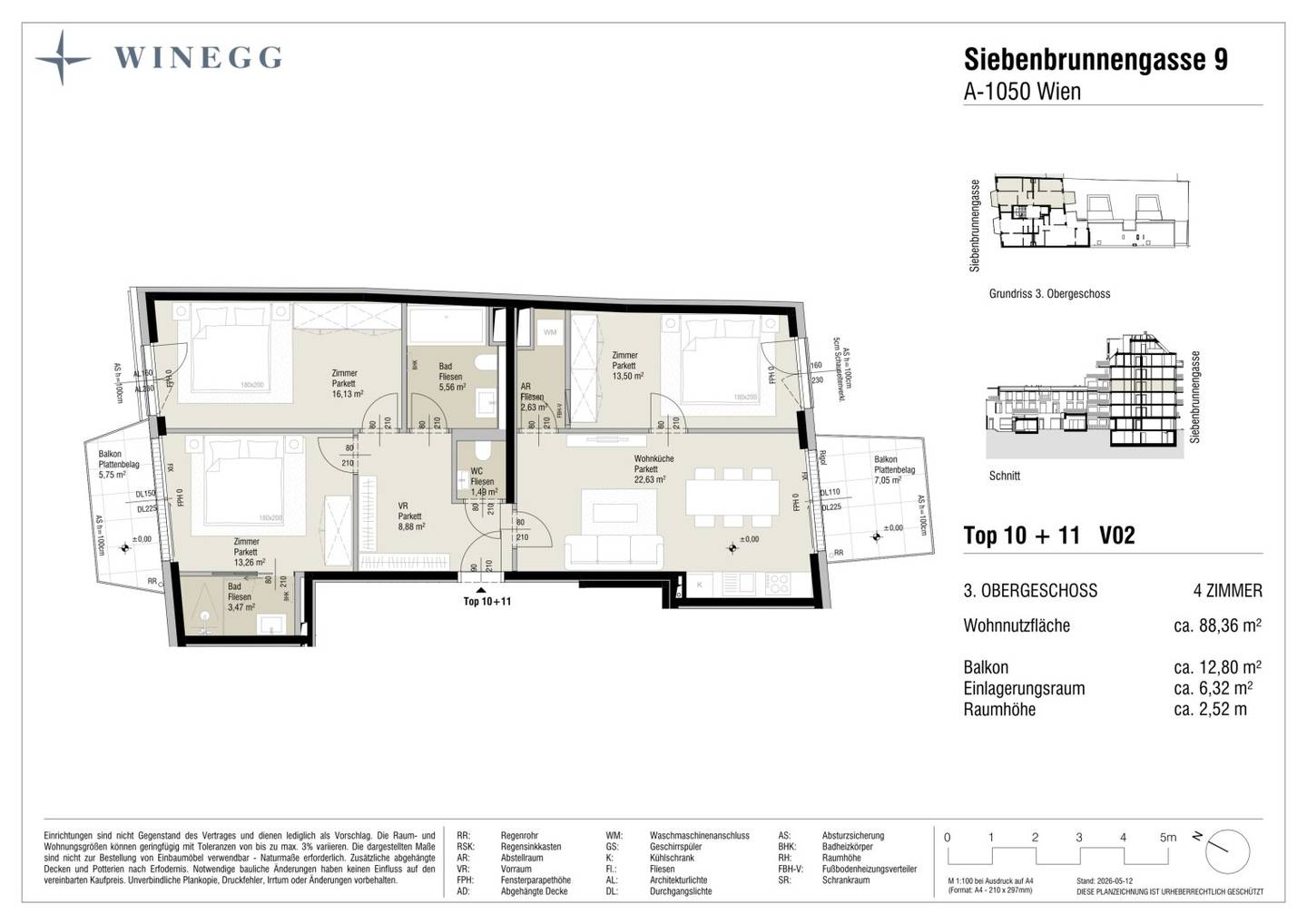 Ground floor apartment with balcony and parquet in Margareten