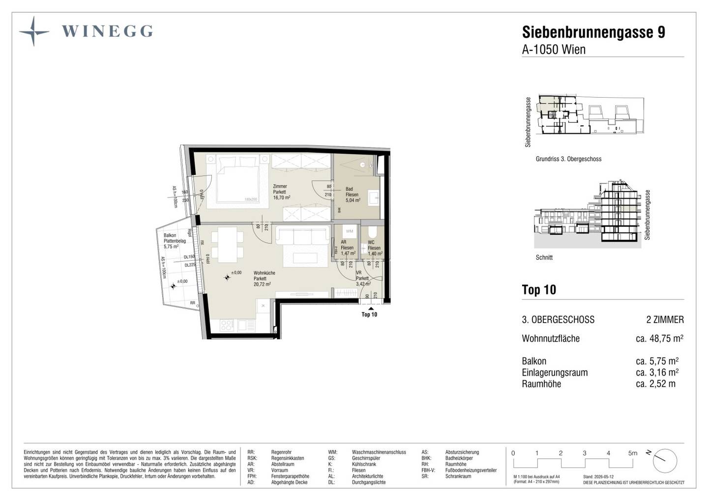 Wohnung Neubau Margareten Erstbezug