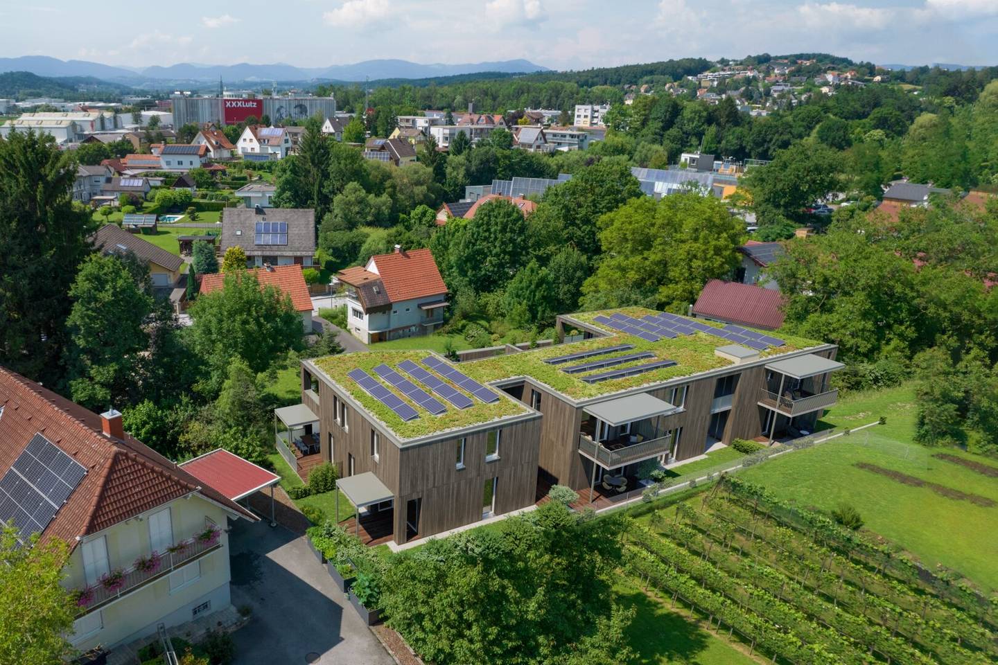 Gleisdorf-Zentrum: Honorarfreie Erstbezugswohnung mit Terrasse, Garten und Parkdeck. Willkommen zuhause im GREEN SIDE.
