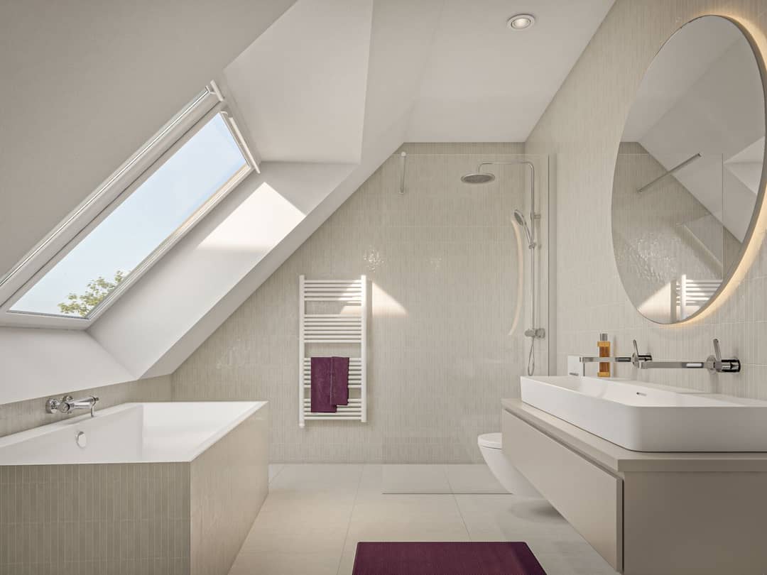 Dachgeschosswohnung Neubau Margareten Balkon