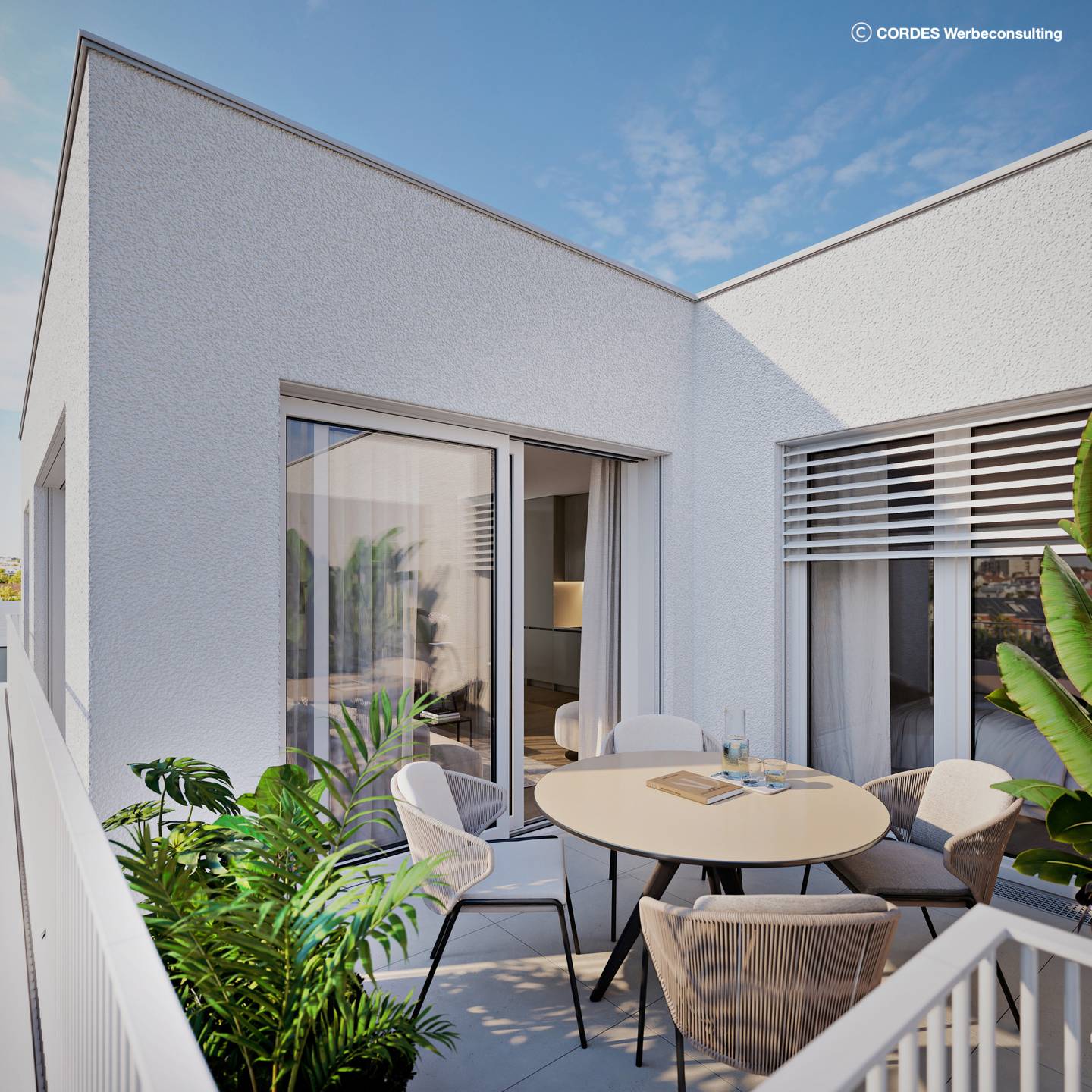 Wohnung with living kitchen and terrace