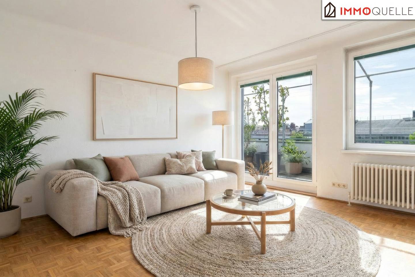 Dachgeschosswohnung mit zwei sonnigen Terrassen nahe Mariahilfer Straße