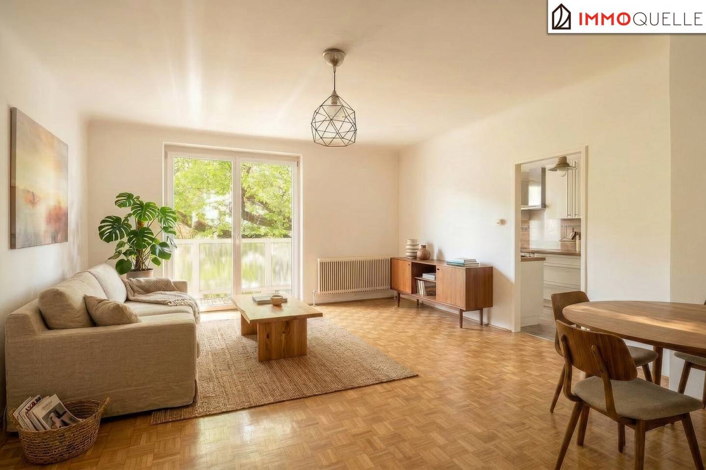 Wohnung mit südseitiger Loggia und Grünblick
