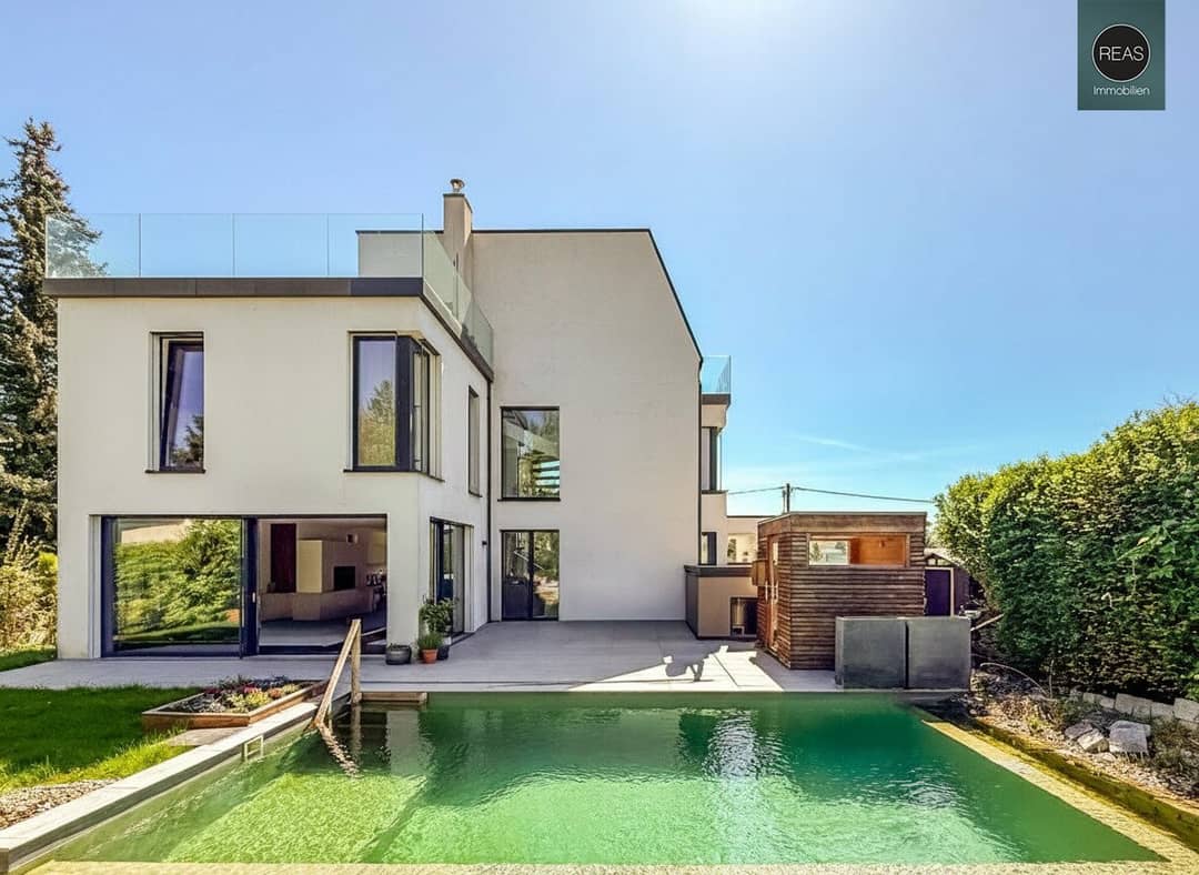 Einfamilienhaus mit Garten und Naturpool am Wolfersberg