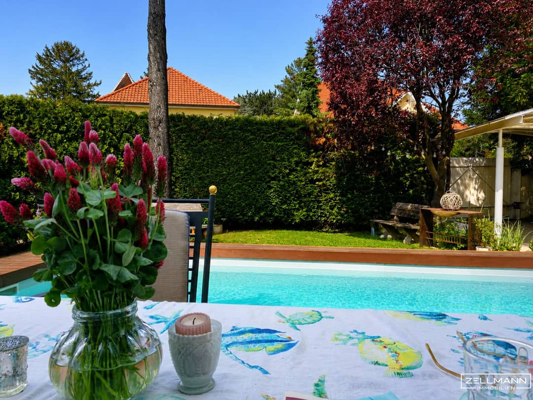 House with pool and terrace in green location of Vienna Mauer