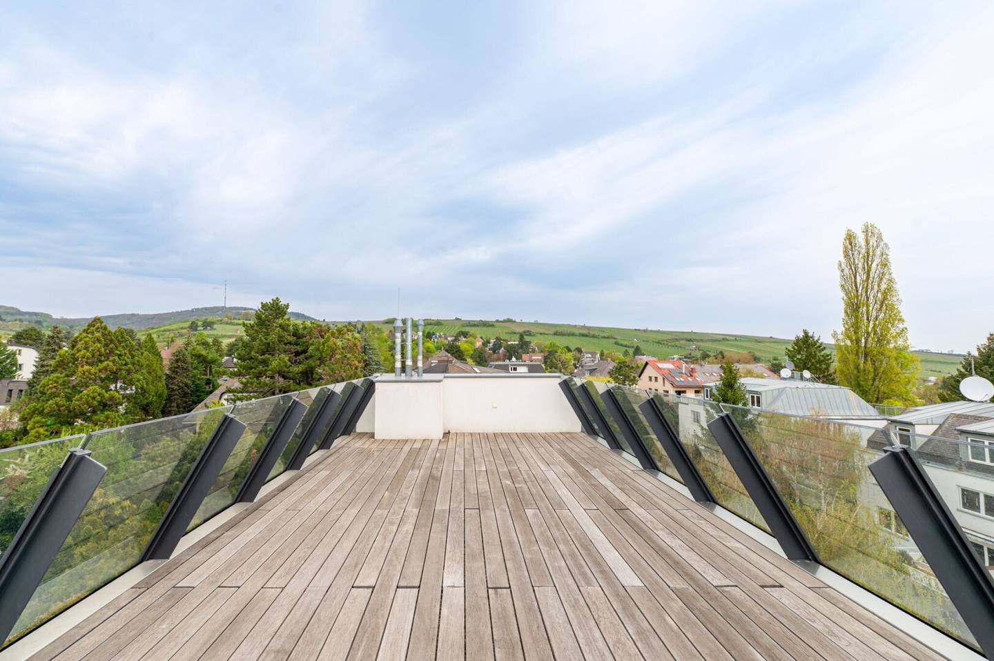 Penthouse with roof terrace and direct lift access