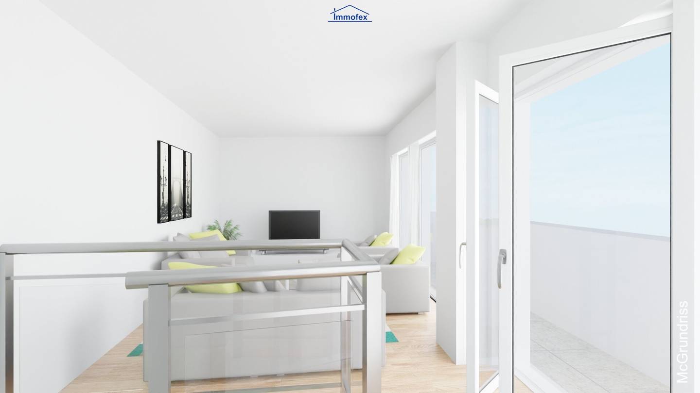 Penthouse mit Dachterrasse und Bergblick in sonniger Lage