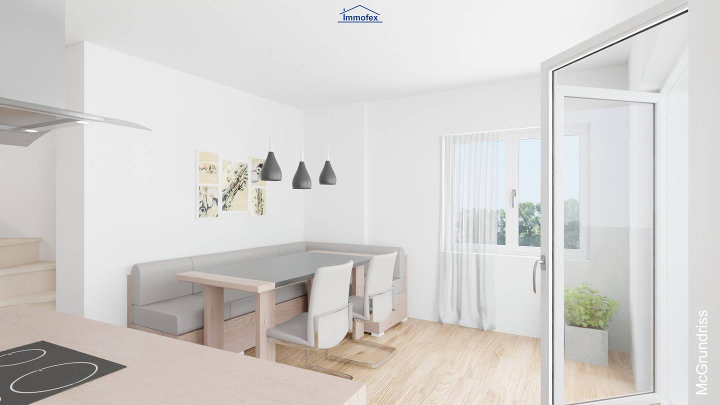 Penthouse mit Dachterrasse und Bergblick in sonniger Lage