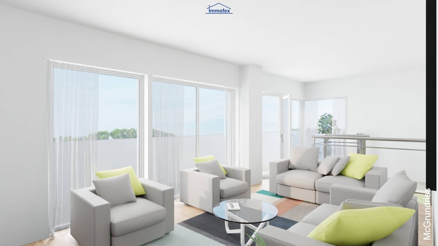 Penthouse mit Dachterrasse und Bergblick in sonniger Lage