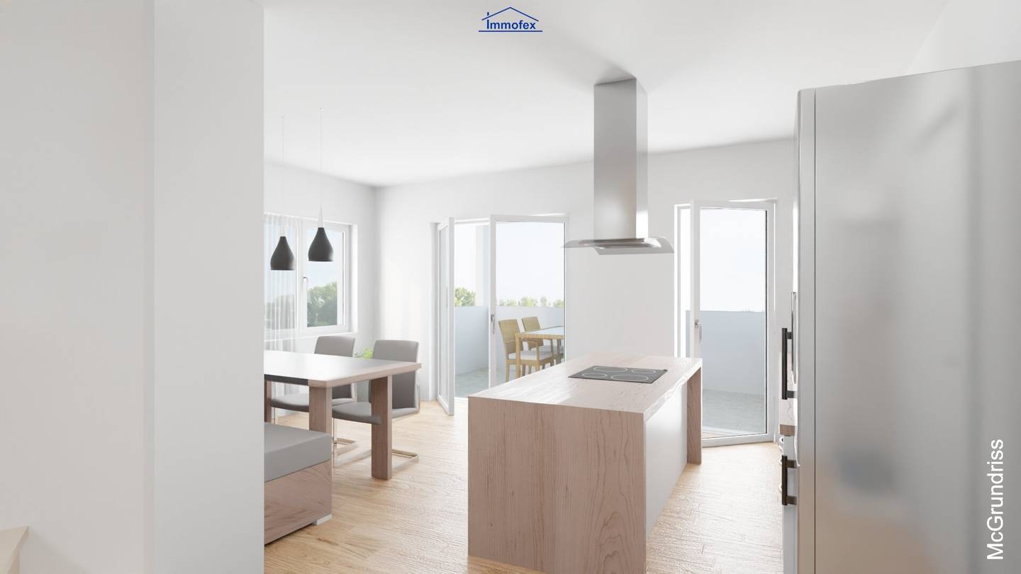 Penthouse mit Dachterrasse und Bergblick in sonniger Lage