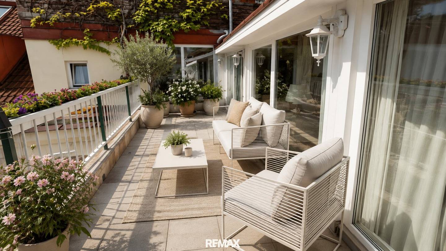 Dachgeschosswohnung hofseitige Terrasse nahe Schottentor