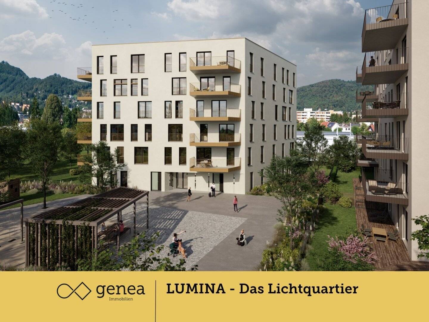 Neubau Wohnung im autofreien Quartier Reininghaus Balkon