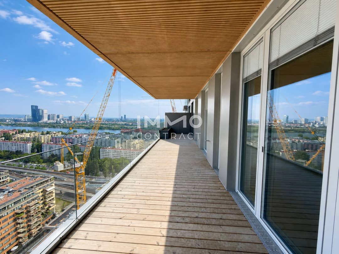 Apartment new build with balcony and kitchen