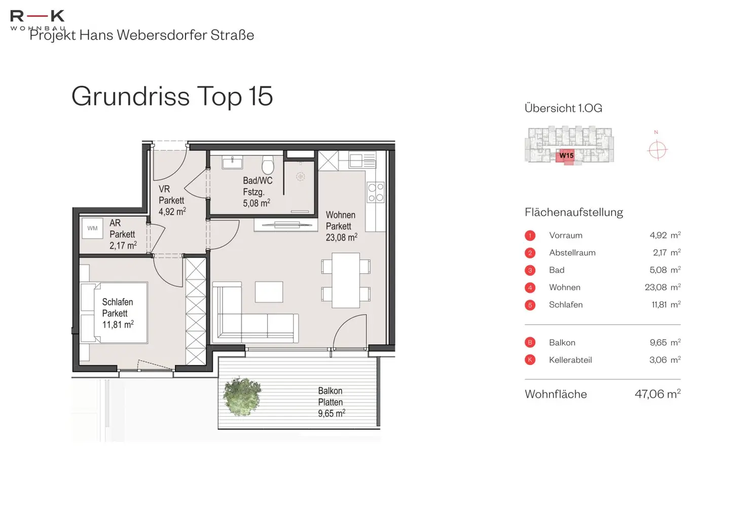 Neubauwohnung Erstbezug Sonniger Südbalkon