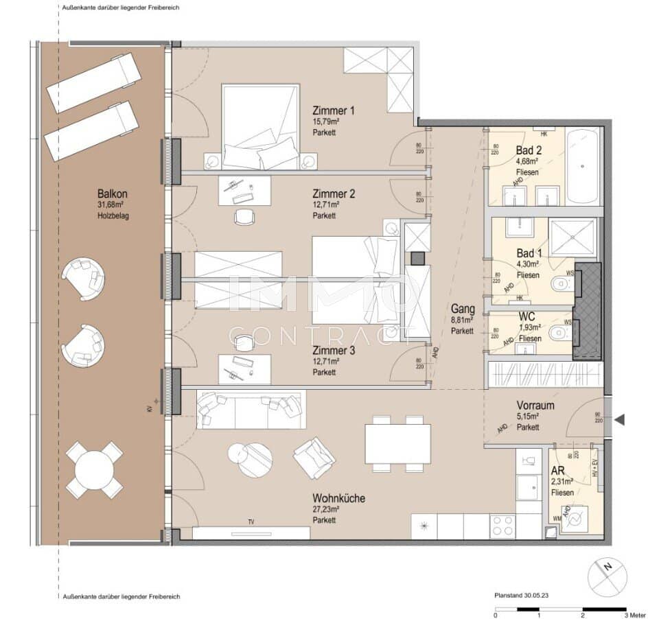 Prater apartment brand new generous balcony