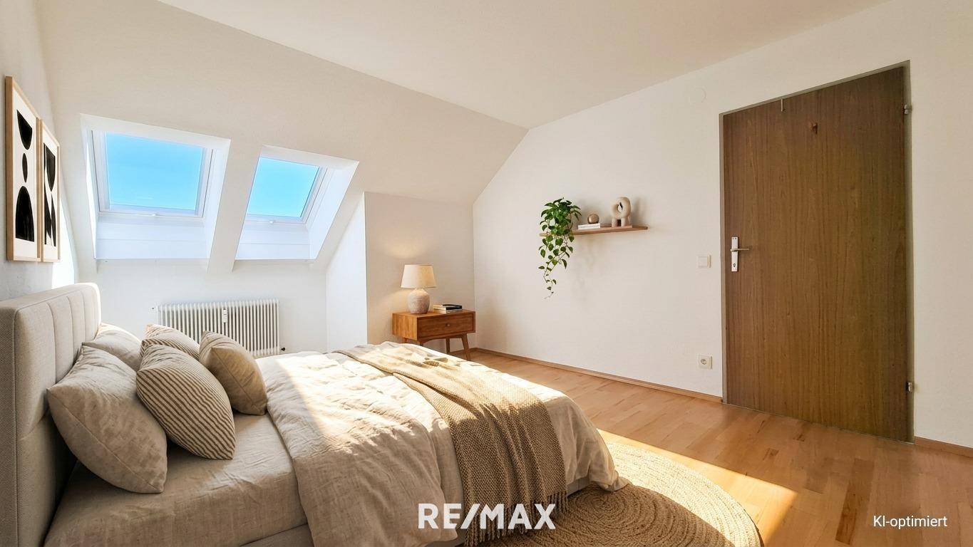 Dachgeschosswohnung mit Blick auf Osterhorngruppe