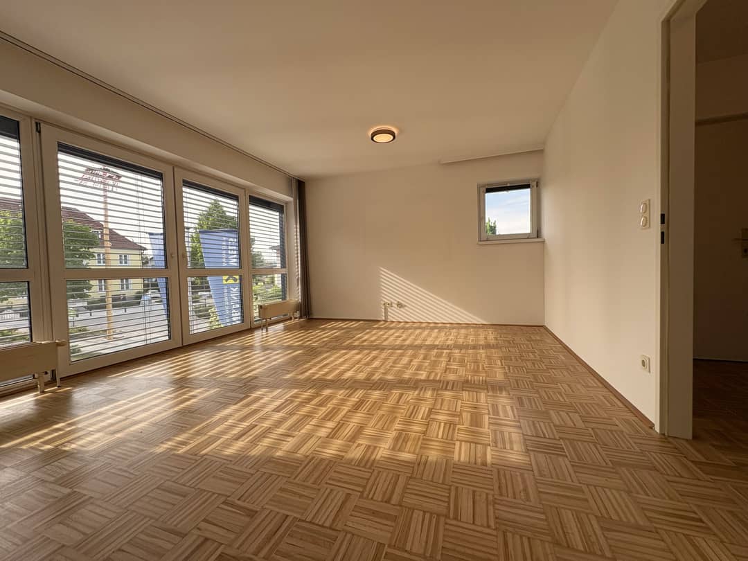 Bright living area and modern kitchen