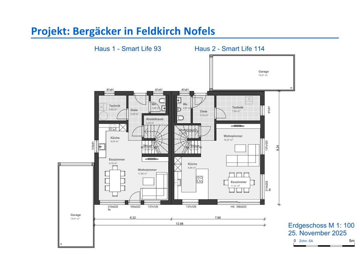 Neubau-Doppelhaus Feldkirch