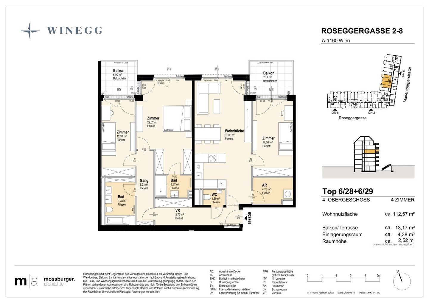 New build apartment with courtyard retreat