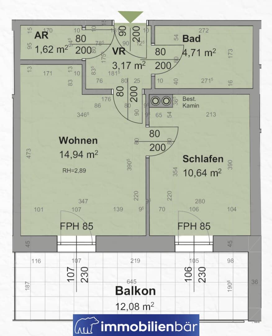 Charmante 2-Zimmer-Wohnung mit Balkon