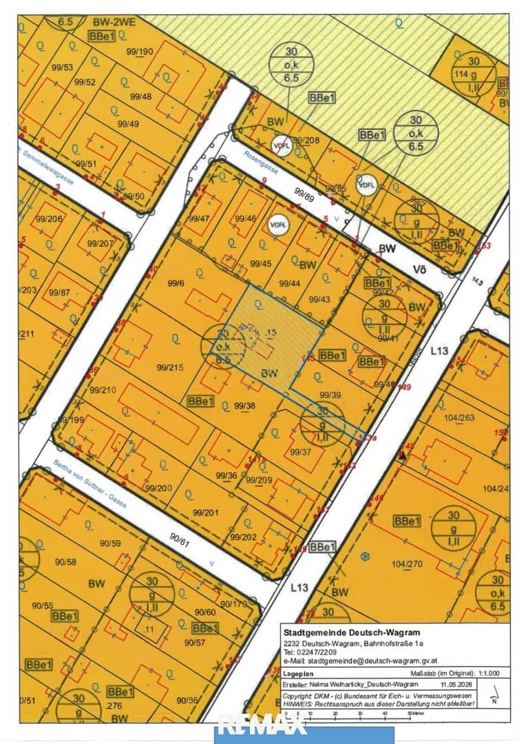 Baugrundstück 1246m² in Deutsch-Wagram