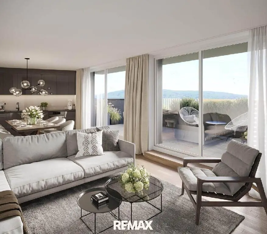 Apartment on the Donaukanal first occupancy loggia