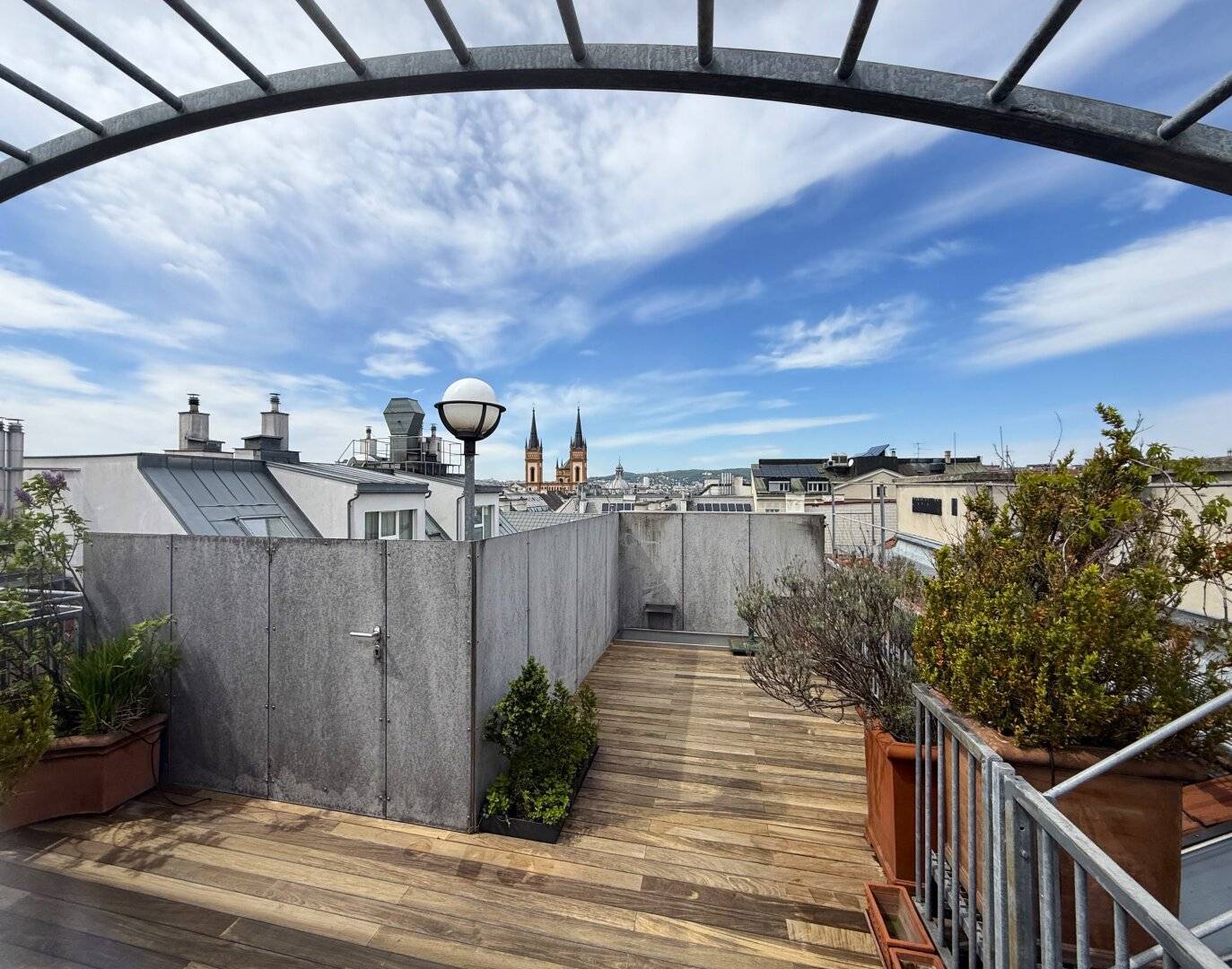 Attic apartment Loft with panoramic roof terrace
