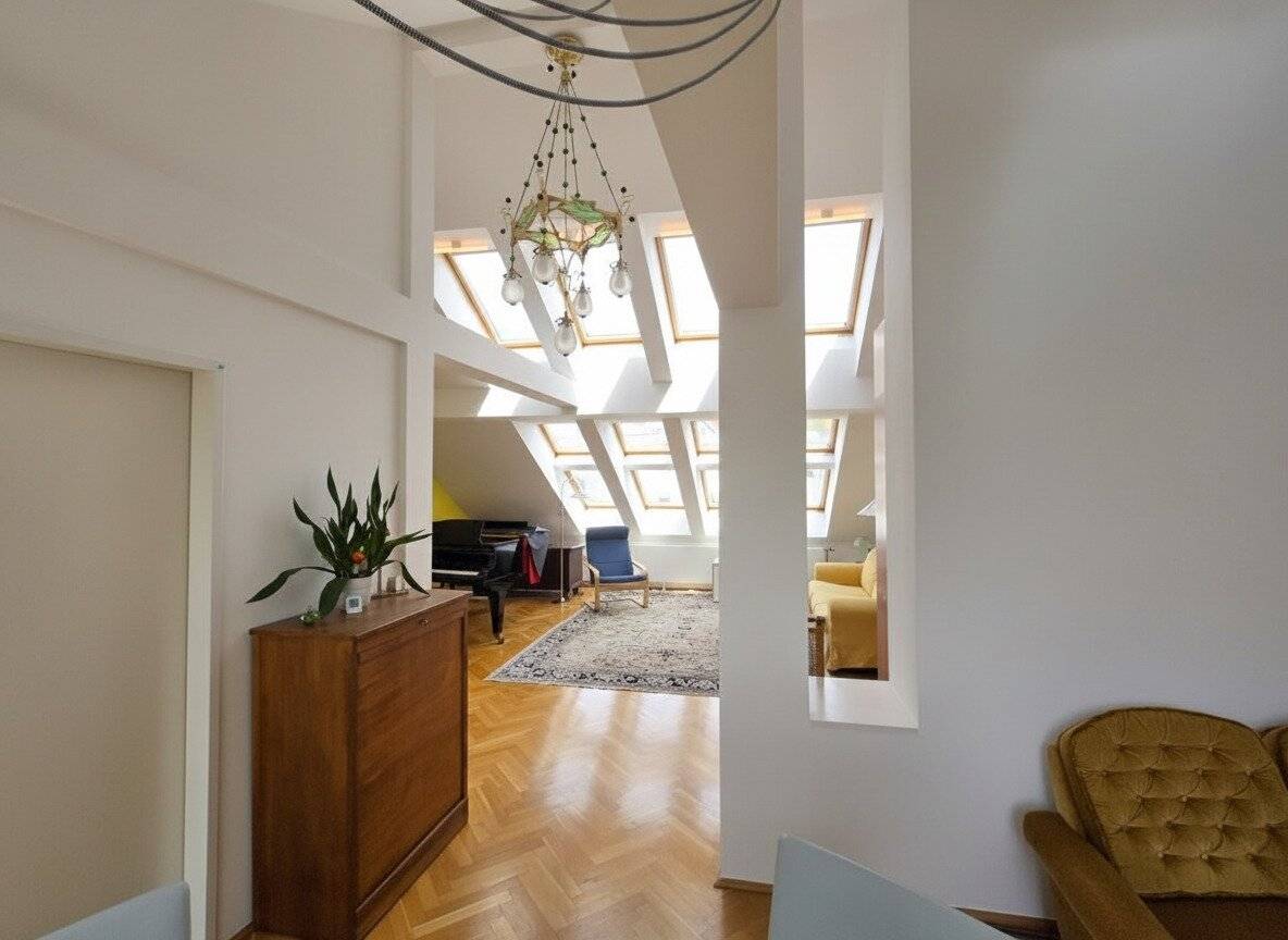 Attic apartment Loft with panoramic roof terrace