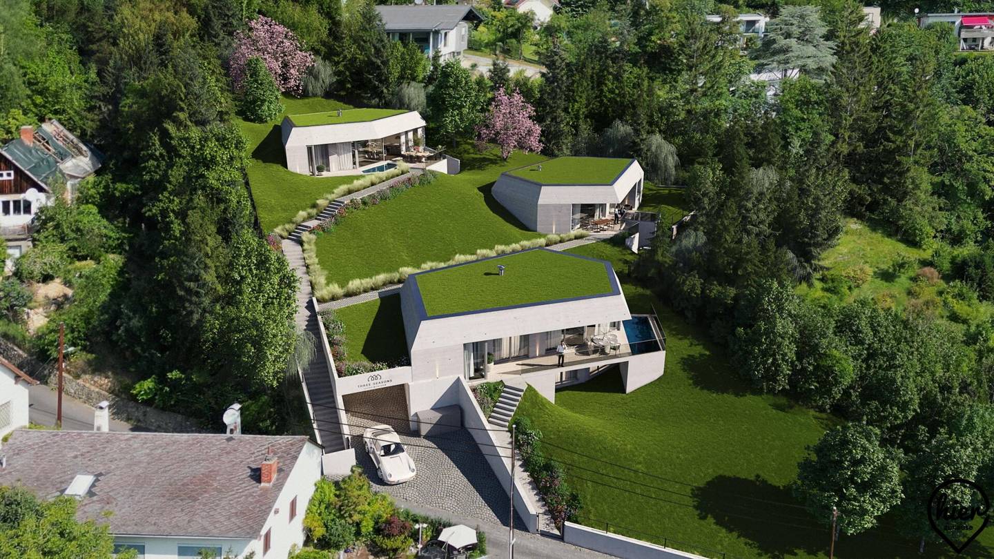 Neubauvilla mit Pool & Schlossbergblick