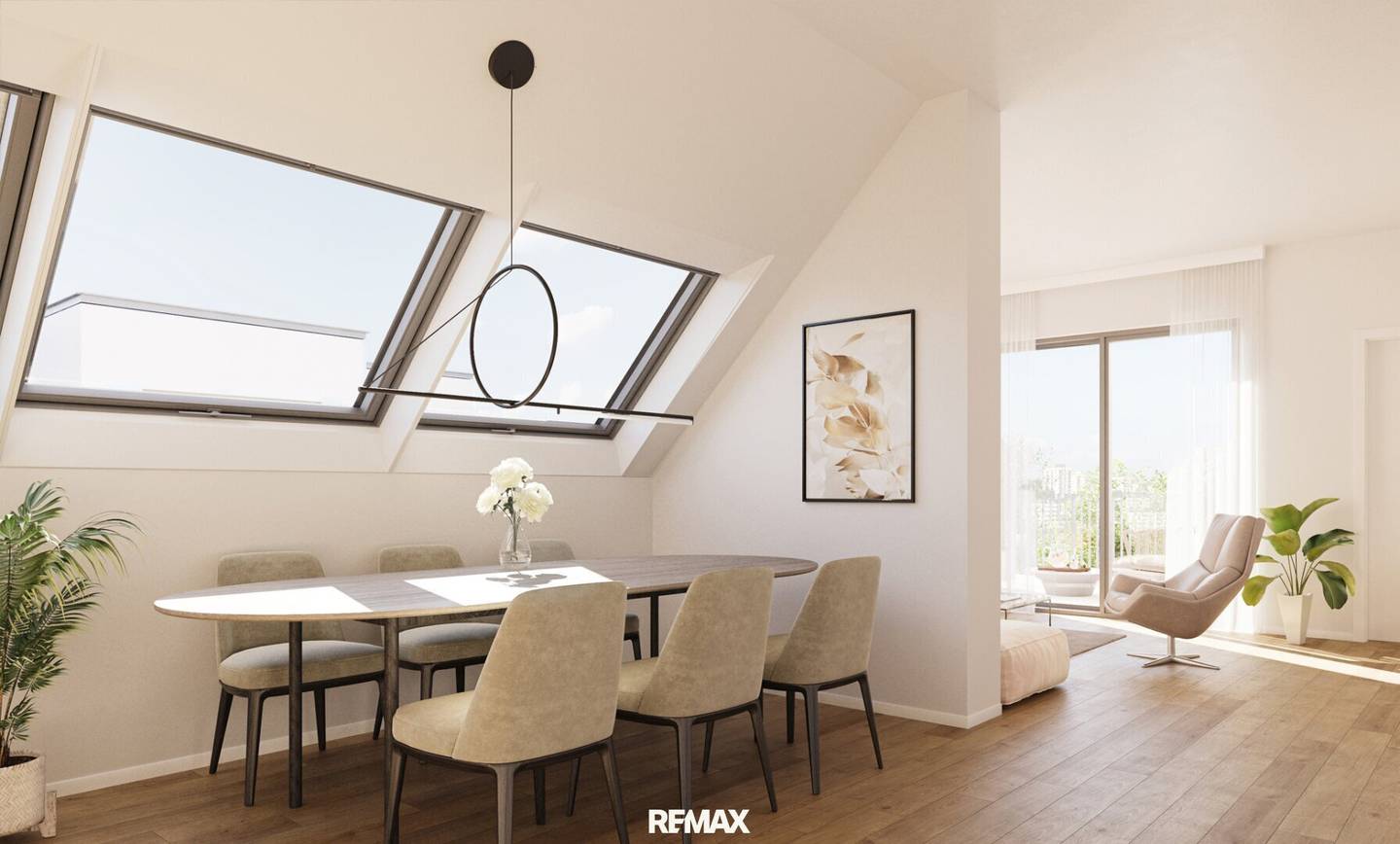 Apartment first occupancy terrace near the Alte Donau