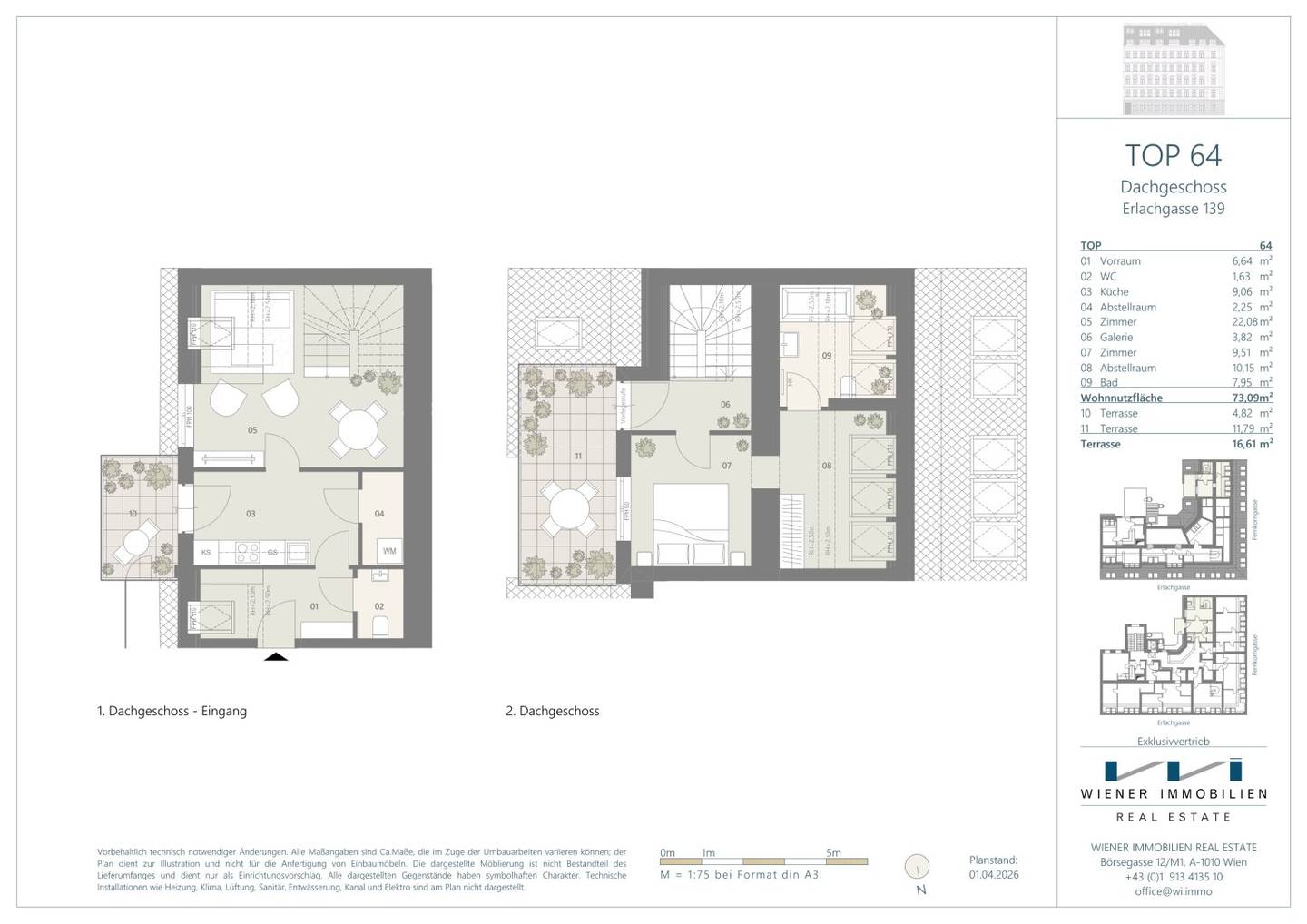 Maisonette Penthouse with Terraces