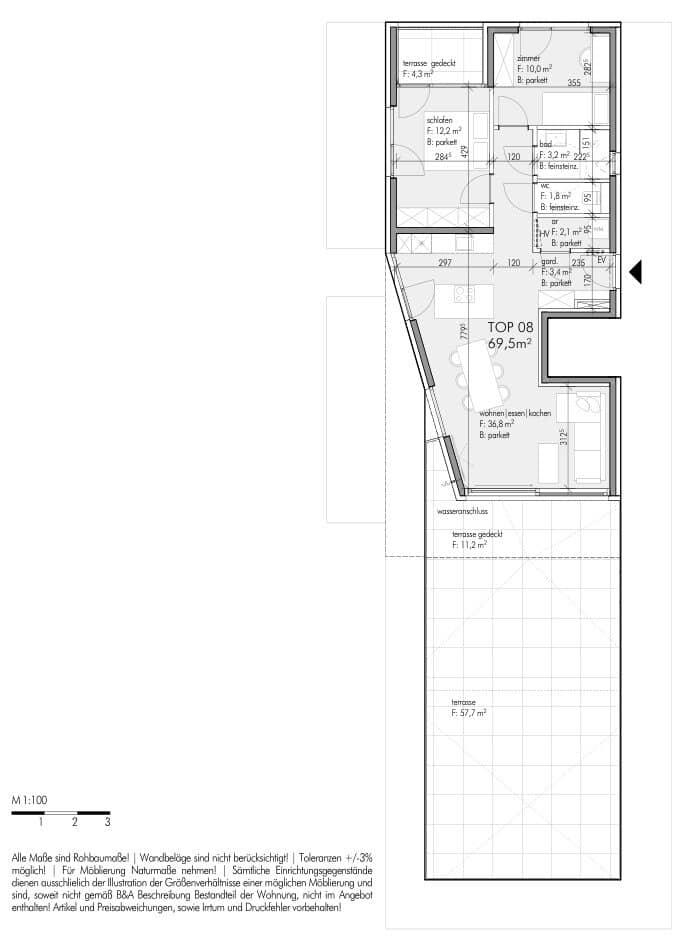 Grundrissplan Top 08