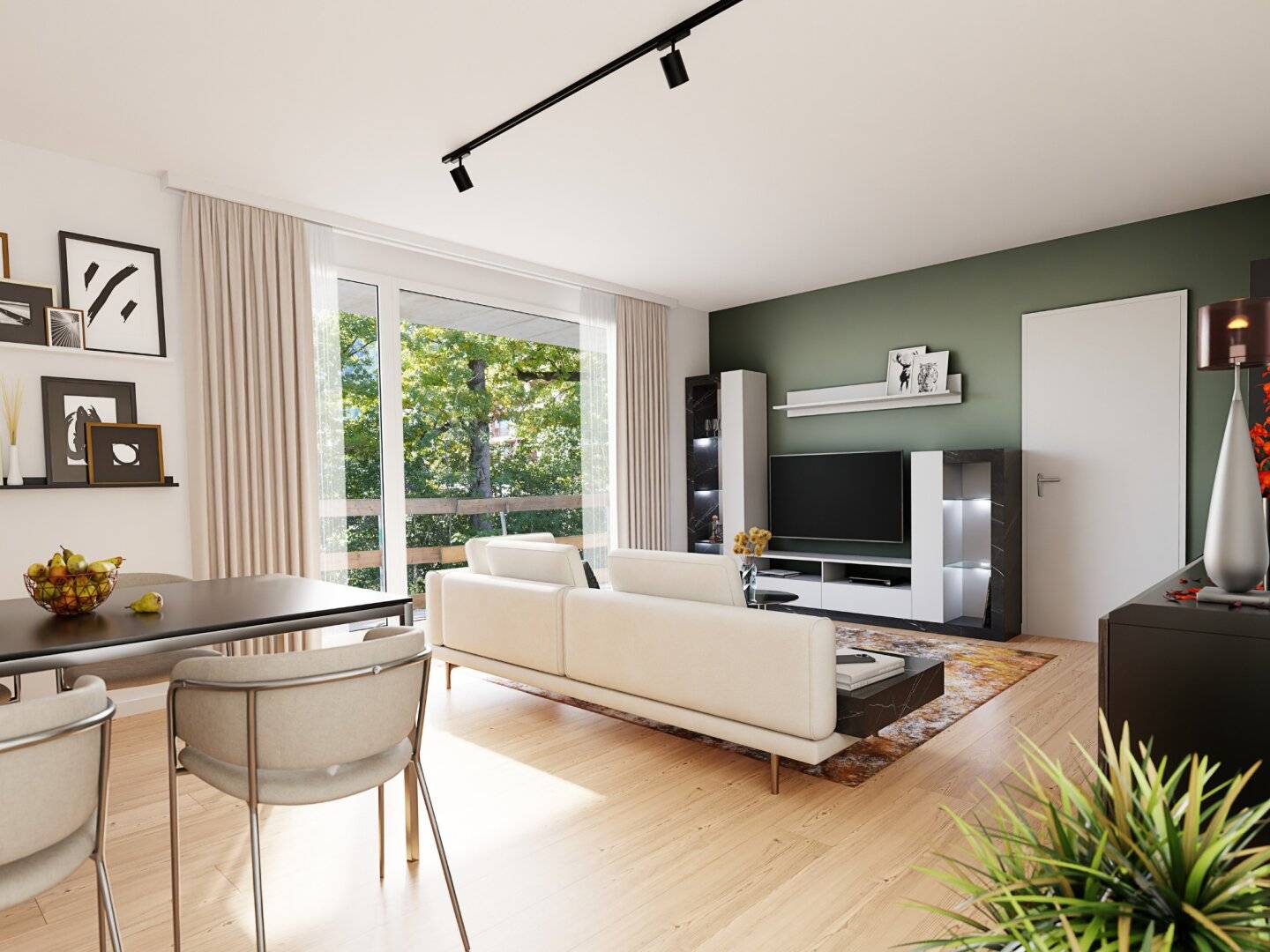 Wohnung Neubau mit Westterrasse und Tiefgarage