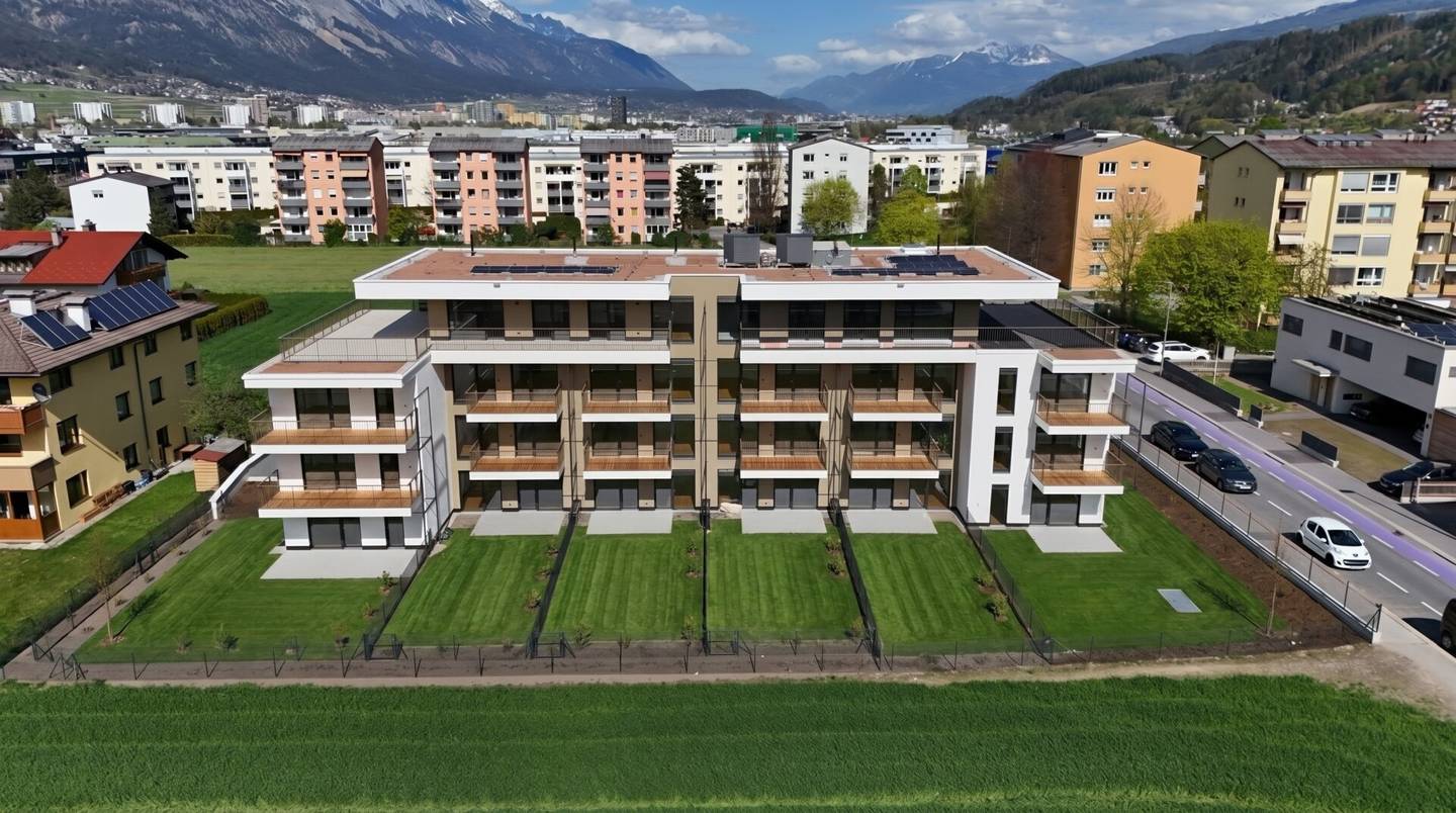 Neubauwohnung mit Südwest Balkon und Parkett in Amras