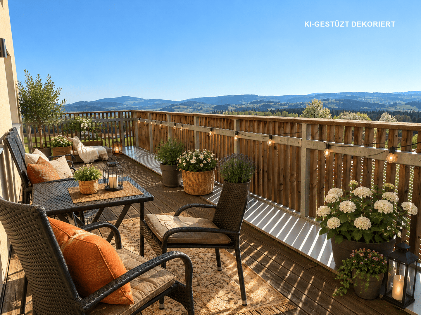Maisonettewohnung Großer Balkon Weitblick