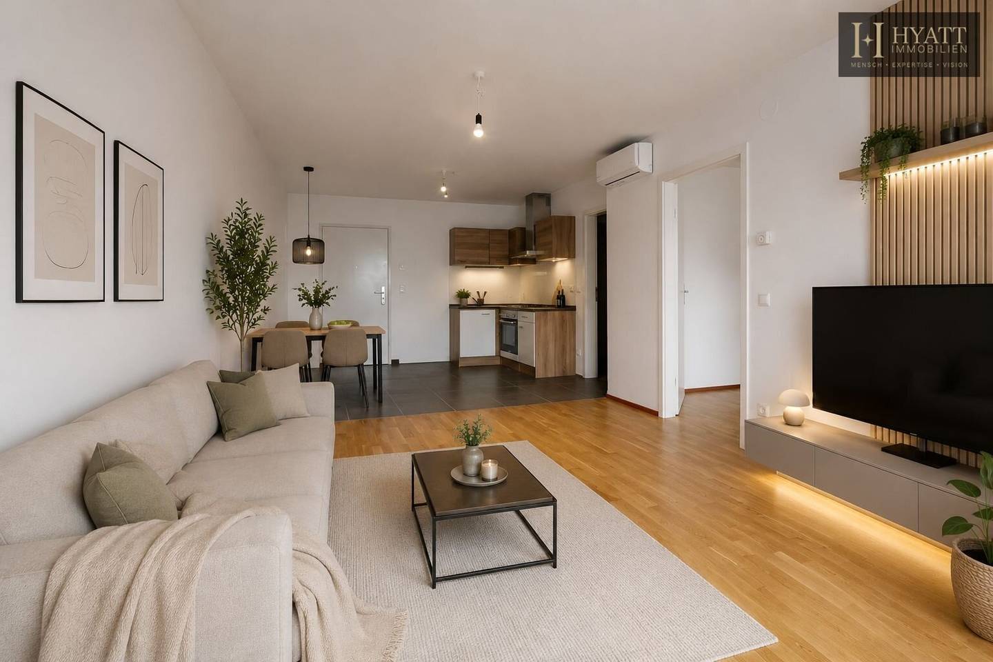 Dachgeschosswohnung mit Fußbodenheizung