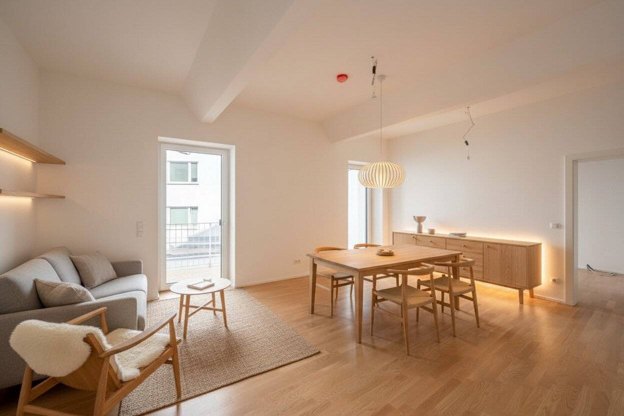 ++NEW++ Stylish 2 room old building apartment with loggia (First occupancy) Best location?You may have to remove the question mark.