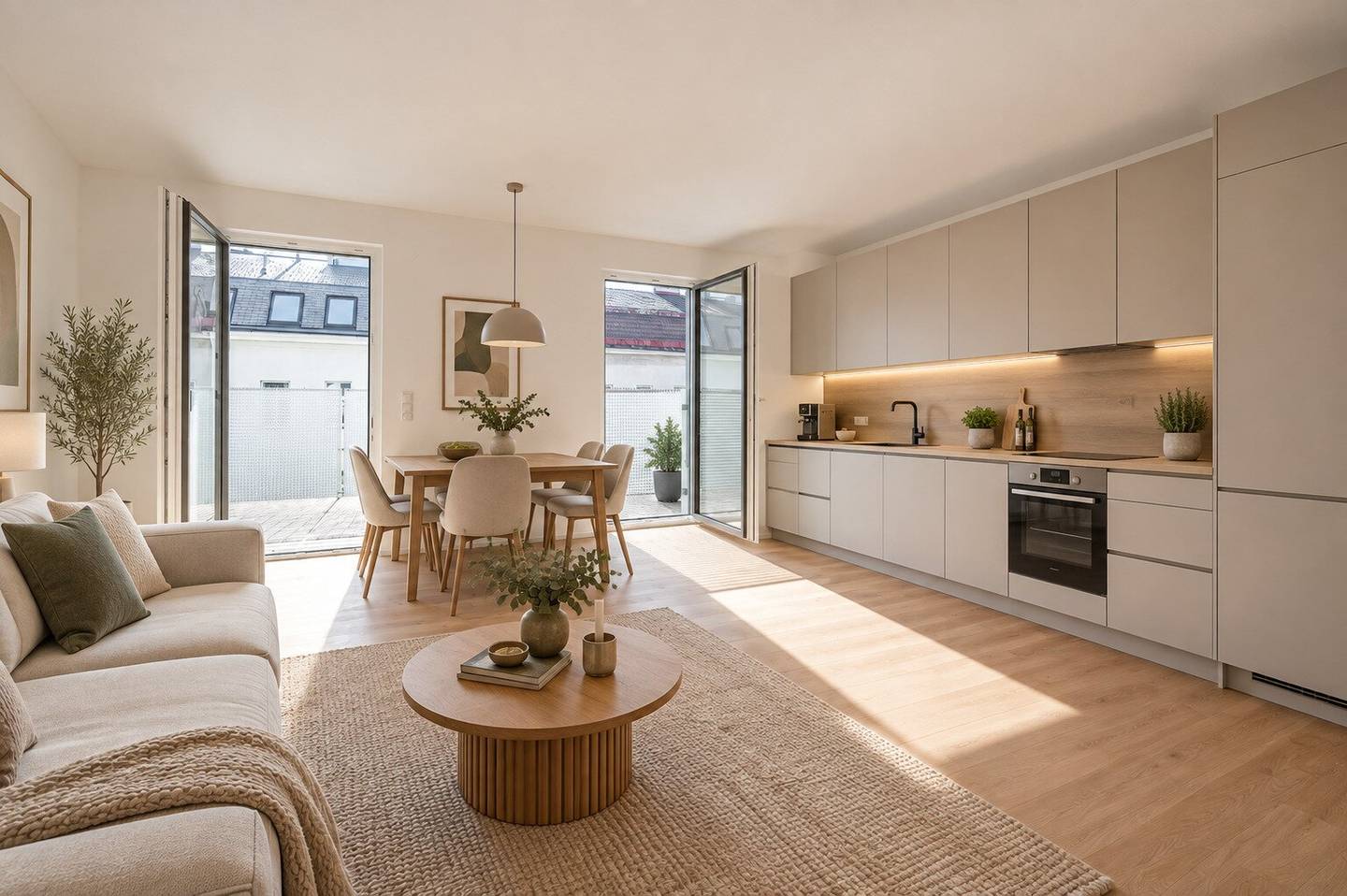 ++NEW++ extravagant two room new build apartment with terrace loggia (first occupancy) top location
